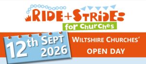 Ride+Stride for Churches banner: Wiltshire Churches' Open Day, 12th September 2026.